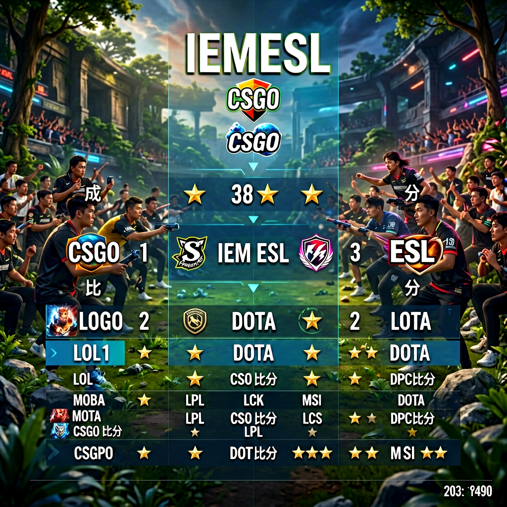 CSGO职业赛事IEMESL比分与战术数据