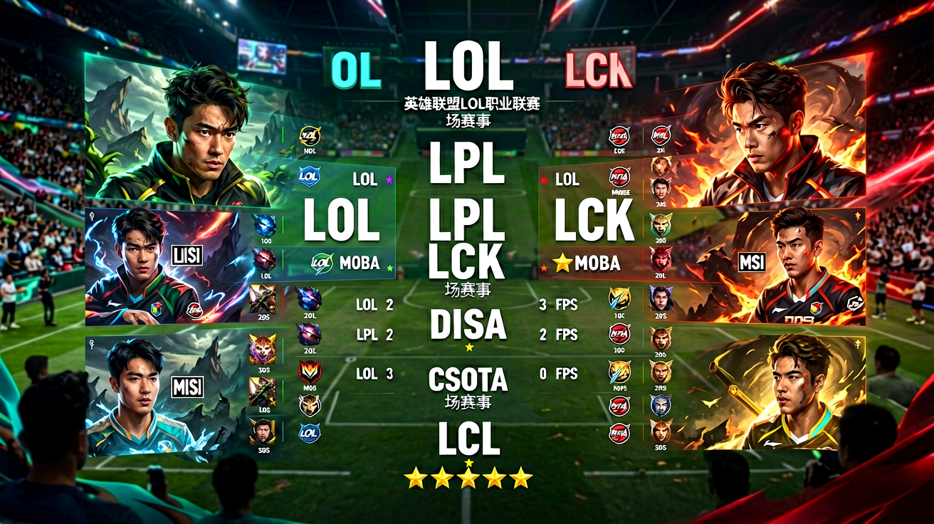 英雄联盟LOL职业联赛实时比分与赛事数据
